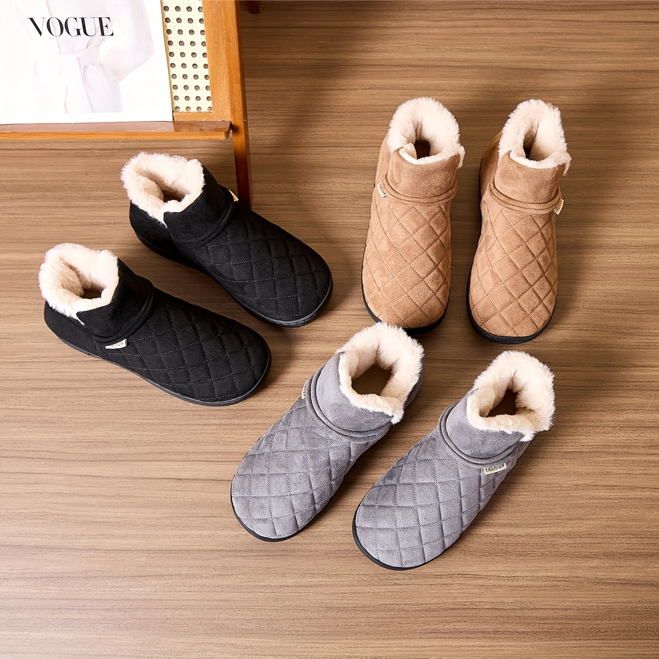 Men Shoes Online - Winter Warm Plush Slippers Men Women
