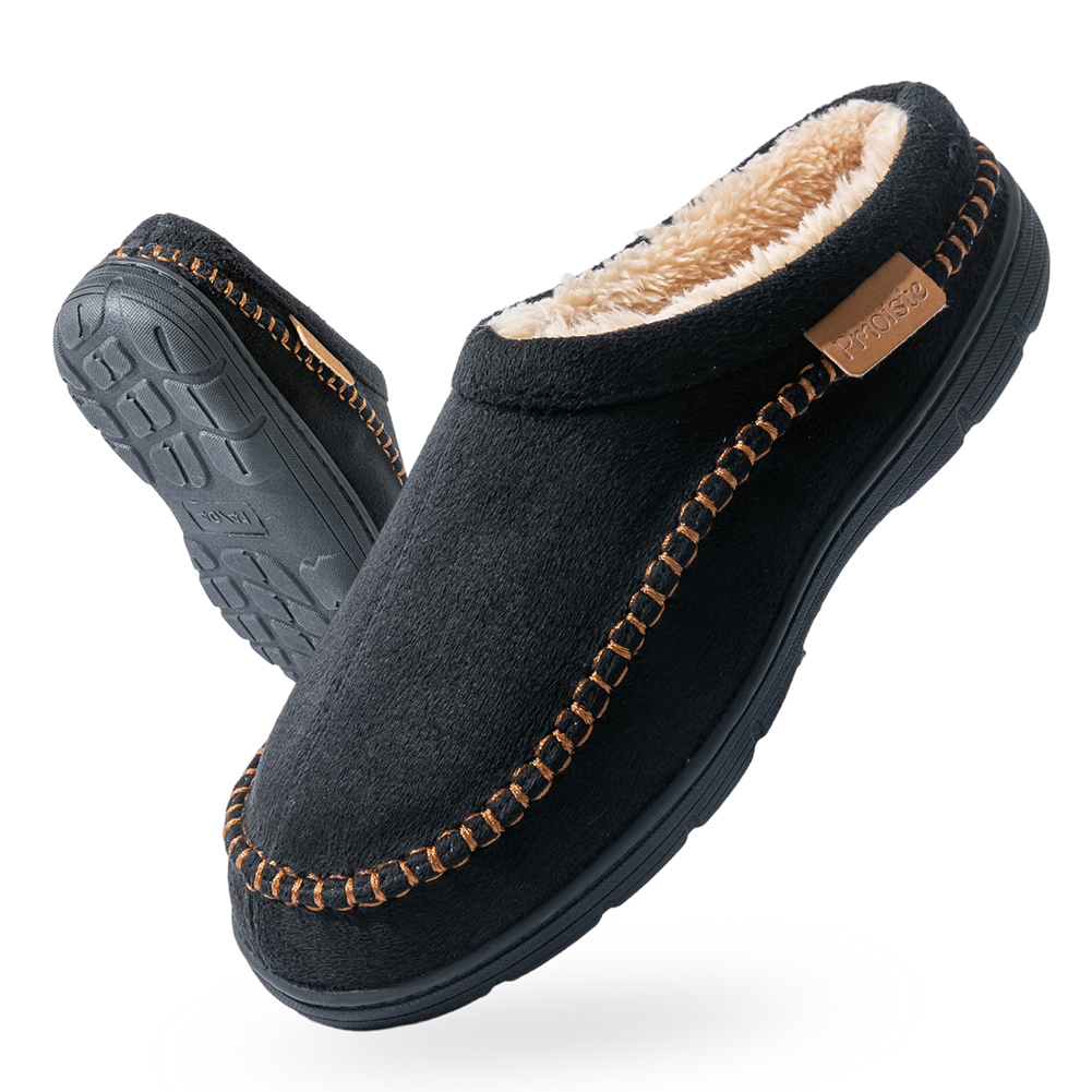 Men Shoes Online - Pmoiste Soft Faux Suede House Slippers