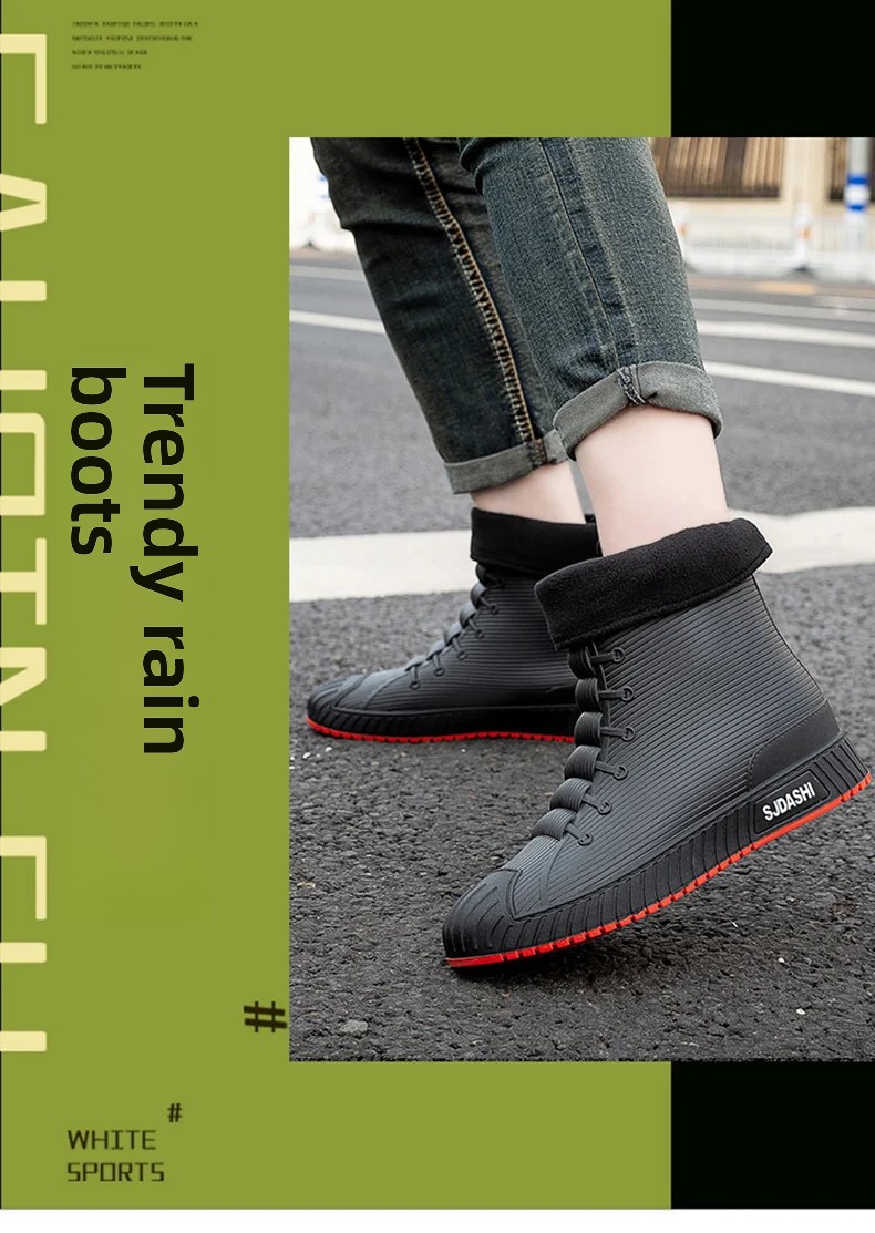 Men Shoes Online - Versatile Casual Short-barreled Waterproof Shoes Men