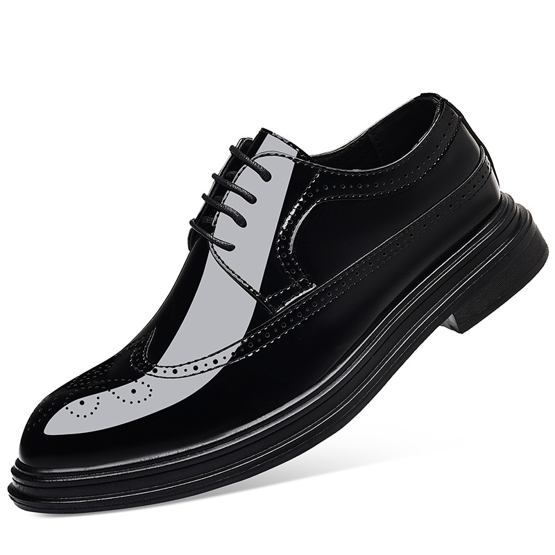 Men's Patent Leather Brogue Dr - مراجعة Oxford Brogue Leather وسعره