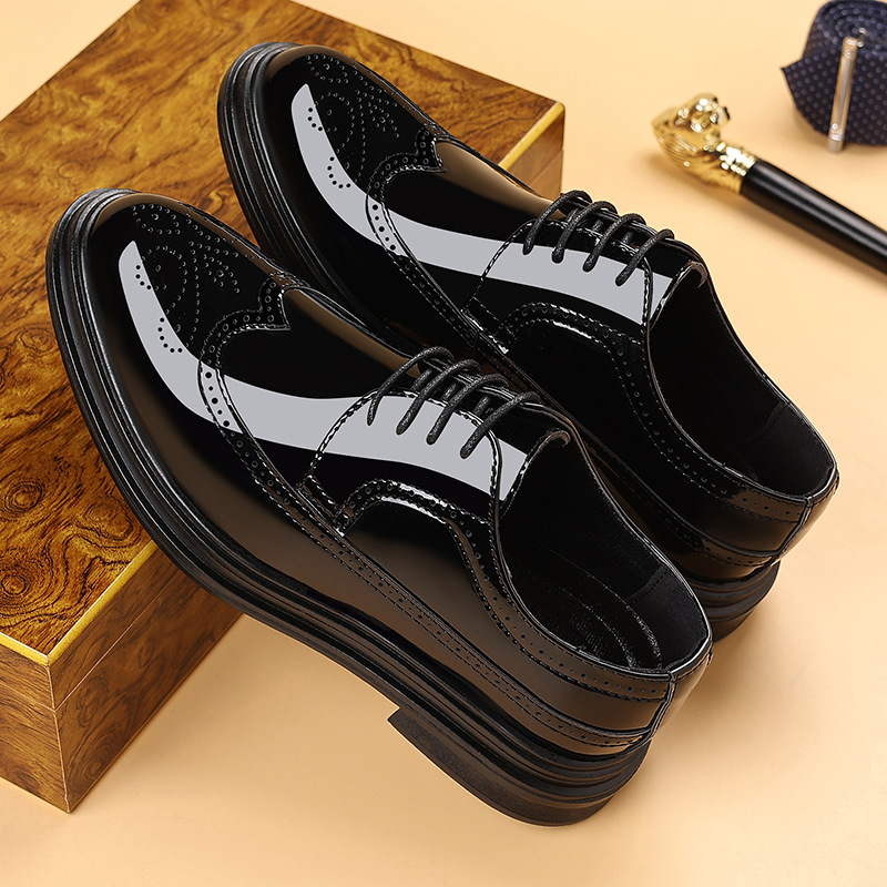 Men's Patent Leather Brogue Dr - مراجعة Oxford Brogue Leather وسعره