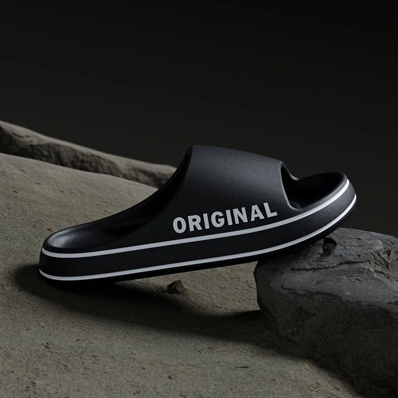 Summer Couple Slides Solid Col - مراجعة Men Shoes Style وسعره