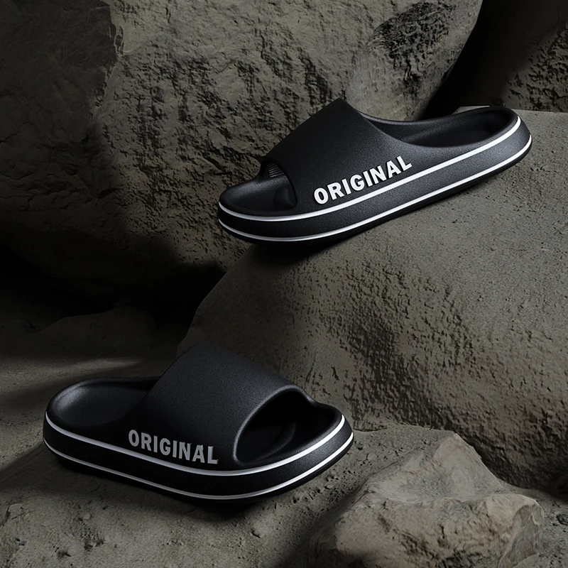 Summer Couple Slides Solid Col - مراجعة Men Shoes Style وسعره