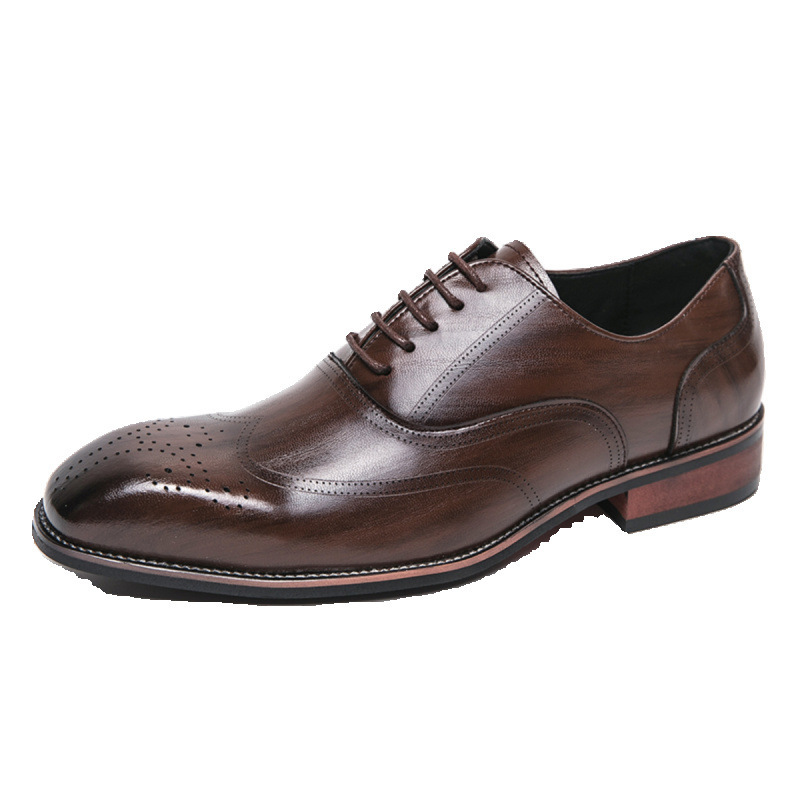 Classic Italy Pointed Toe Leat - مراجعة Oxford Brogue Leather وسعره