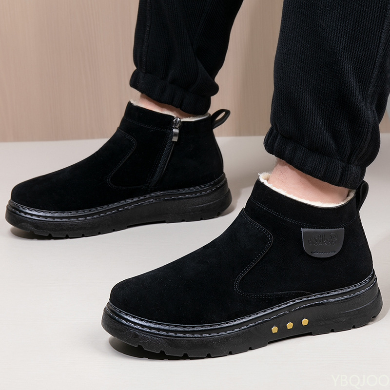 Winter new high top thick snow - مراجعة Men'S Shoes With Height Increase وسعره