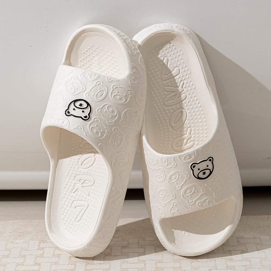 Printting Cute Bear Women Slip - مراجعة Men Shoes Style وسعره