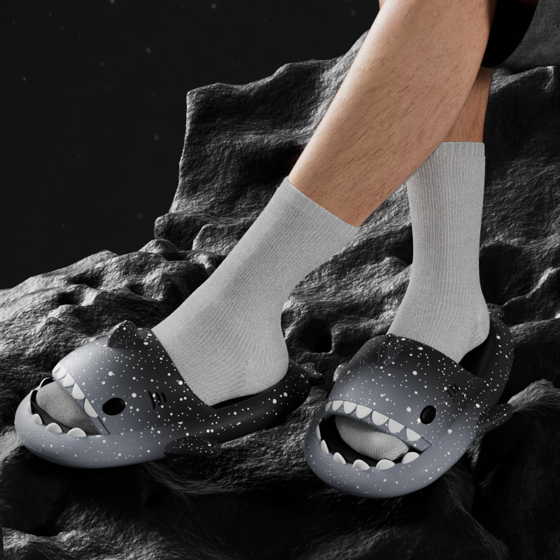 Cute Cartoon Shark Slippers Fo - مراجعة Men'S Shoes In Style وسعره
