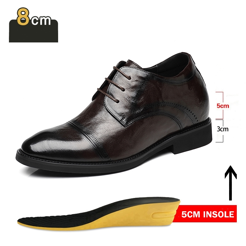 Man Elevator Shoes Business Dr - مراجعة Oxford Brogue Leather وسعره