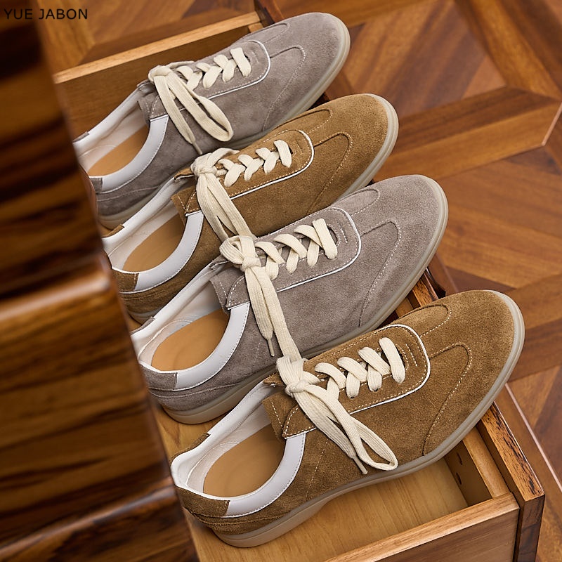 Brown Retro Genuine Leather me - مراجعة Men Shoes Trainers وسعره