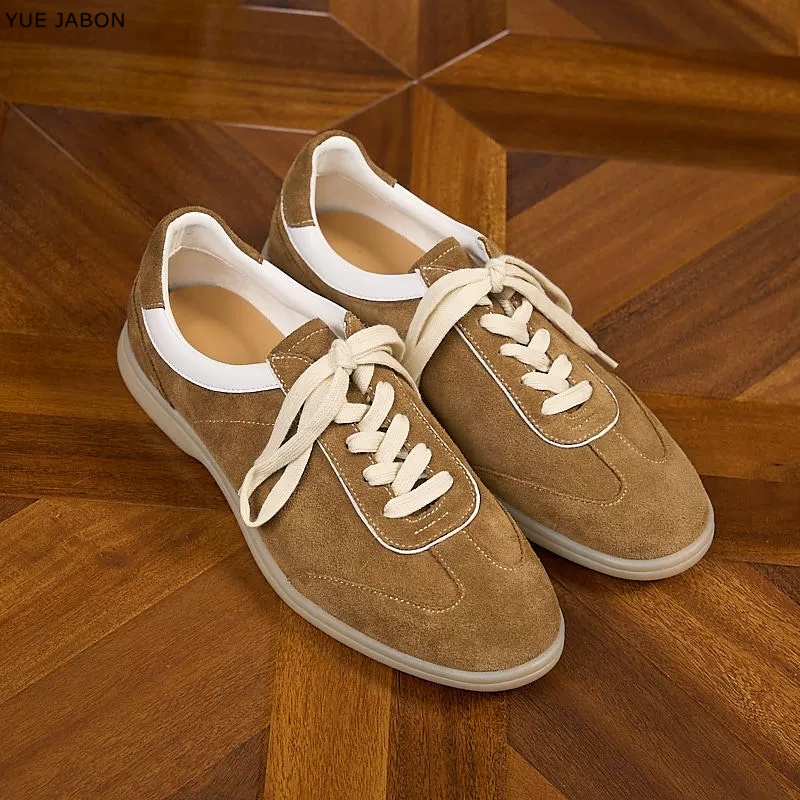 Brown Retro Genuine Leather me - مراجعة Men Shoes Trainers وسعره
