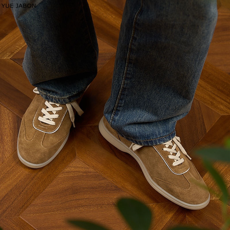 Brown Retro Genuine Leather me - مراجعة Men Shoes Trainers وسعره