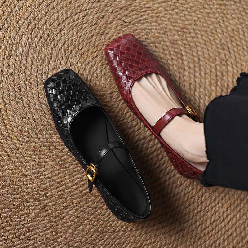 Woven Flat Bottom Mary Jane Wo - مراجعة Men'S Shoes In Style وسعره