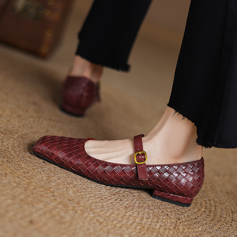 Woven Flat Bottom Mary Jane Wo - مراجعة Men'S Shoes In Style وسعره