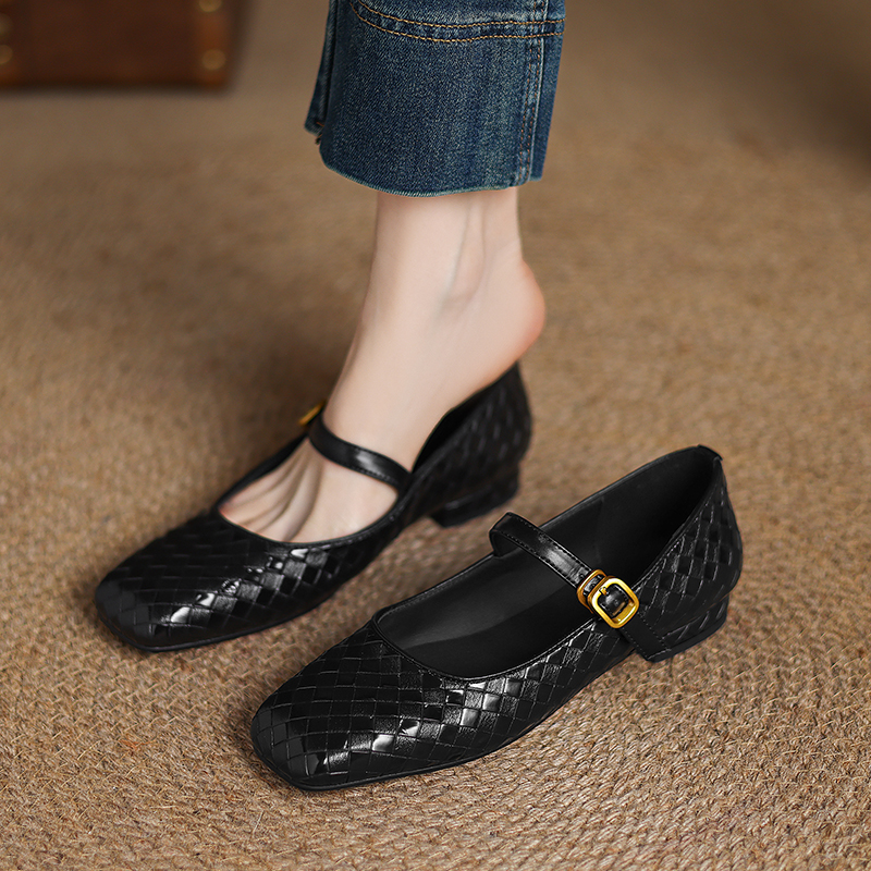 Woven Flat Bottom Mary Jane Wo - مراجعة Men'S Shoes In Style وسعره