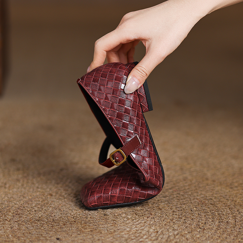 Woven Flat Bottom Mary Jane Wo - مراجعة Men'S Shoes In Style وسعره