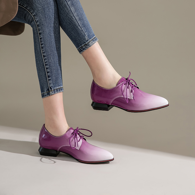 British Women Oxfords Gradient - مراجعة Oxford Brogue Leather وسعره