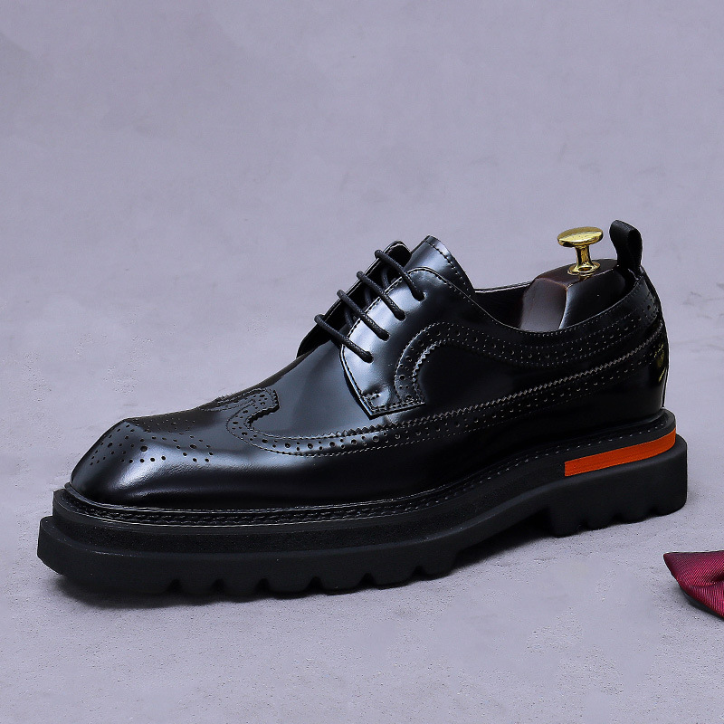 Men's Brogue Platform Oxford S - مراجعة Oxford Brogue Leather وسعره