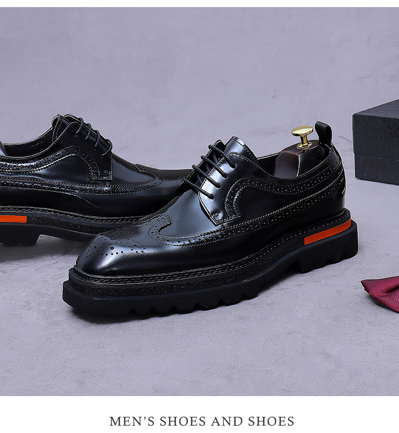 Men's Brogue Platform Oxford S - مراجعة Oxford Brogue Leather وسعره