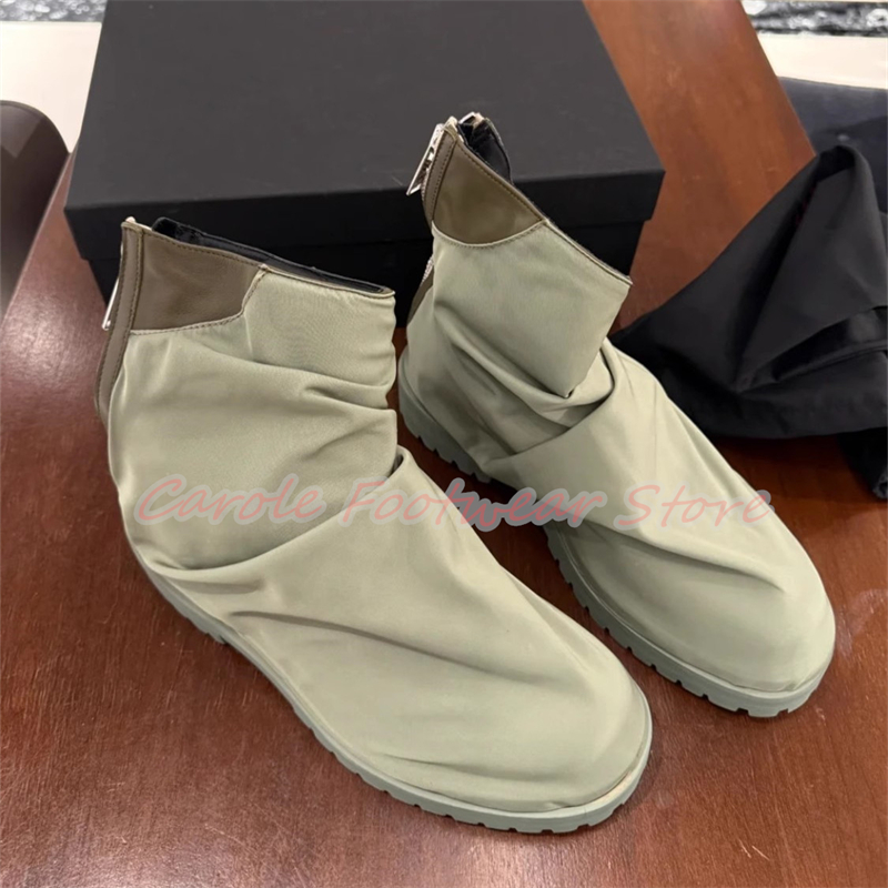 Pleated Nylon Cloth High Top M - مراجعة Men'S Shoes With Height Increase وسعره