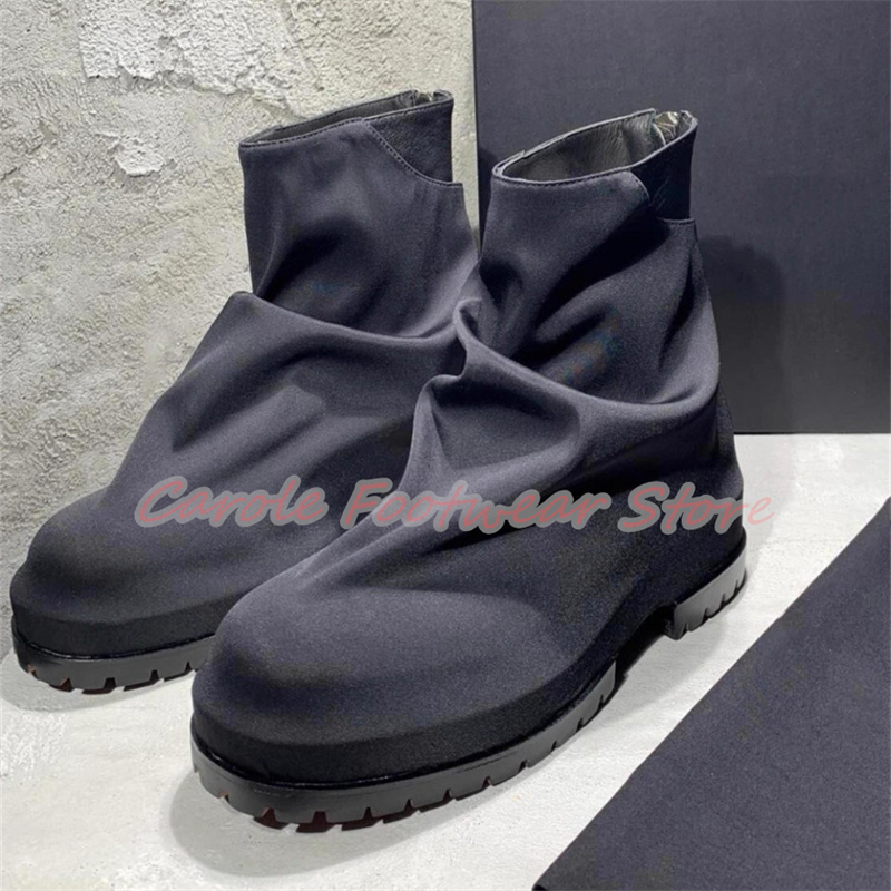 Pleated Nylon Cloth High Top M - مراجعة Men'S Shoes With Height Increase وسعره