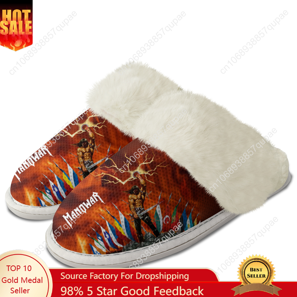 Manowar Band Plush Slippers Ke - مراجعة Men Shoes Online وسعره
