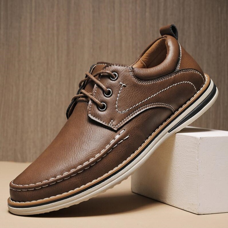 Genuine Leather Men Dress Shoe - مراجعة Oxford Brogue Leather وسعره