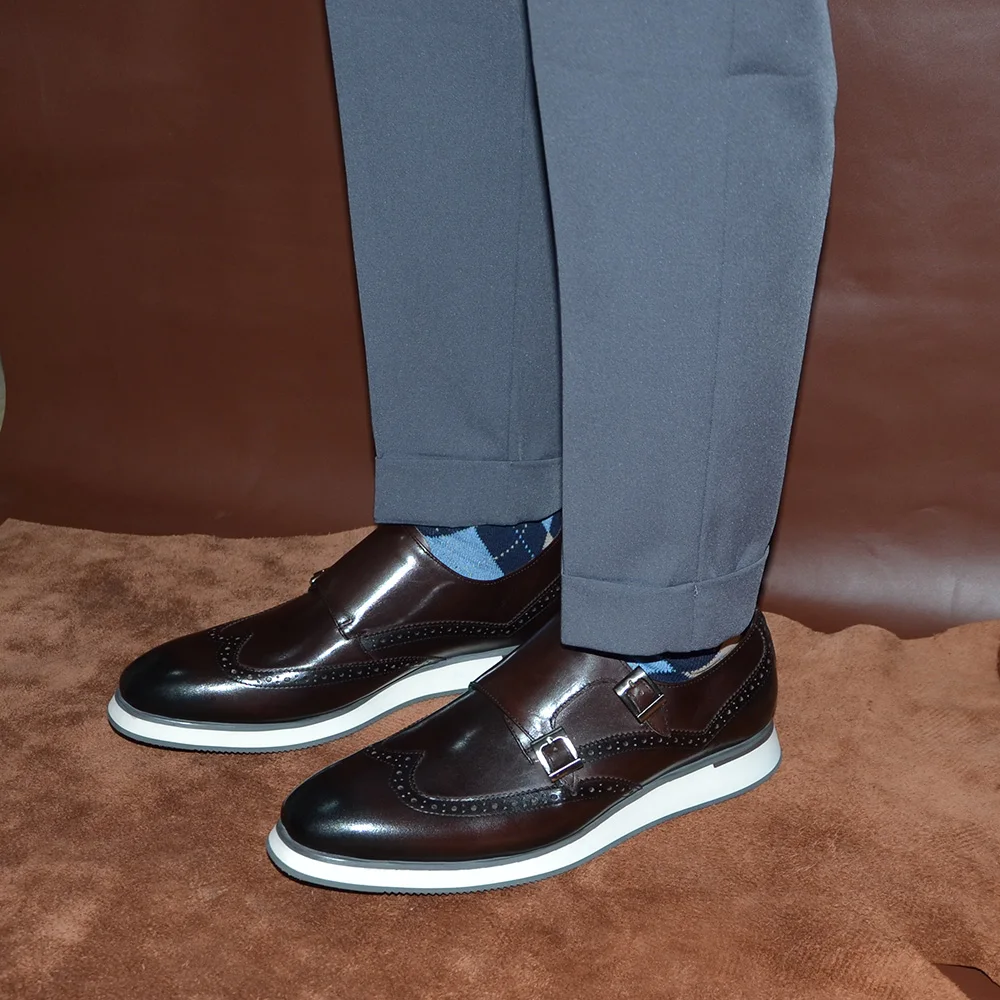 European Luxury Mens Sneakers  - مراجعة Oxford Brogue Leather وسعره