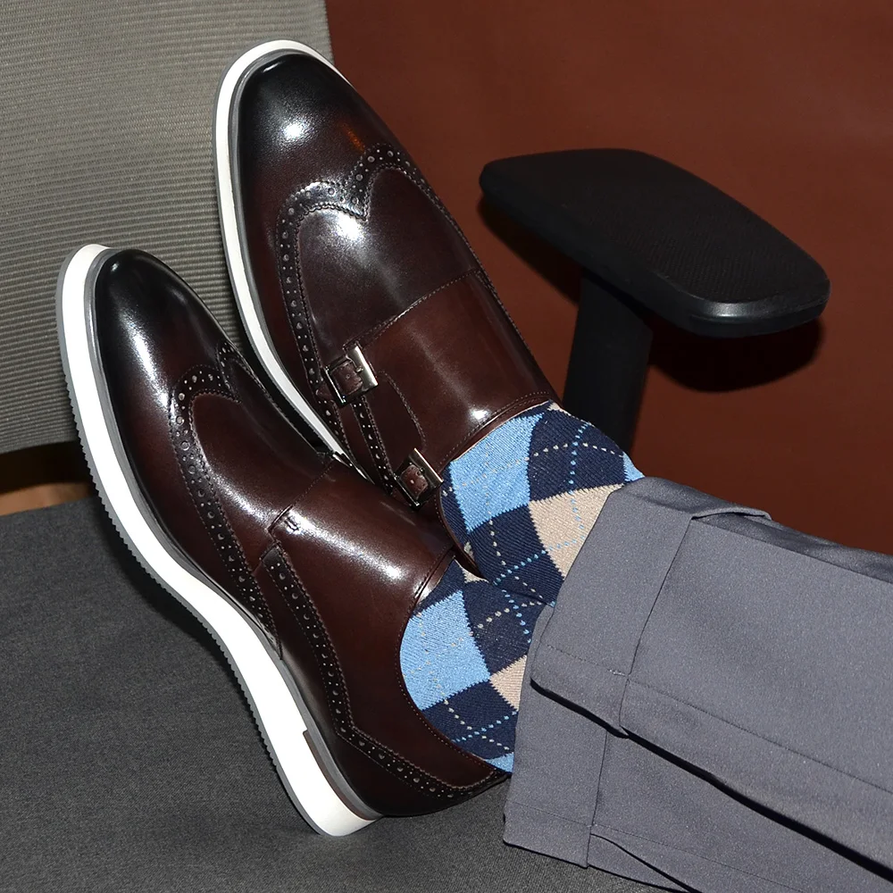 European Luxury Mens Sneakers  - مراجعة Oxford Brogue Leather وسعره