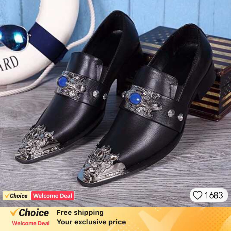 Men's Shoes Italian Style Poin - مراجعة Oxford Brogue Leather وسعره