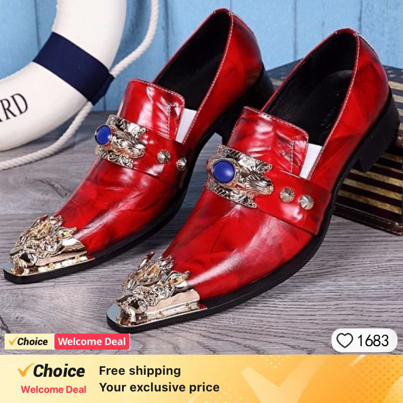 Men's Shoes Italian Style Poin - مراجعة Oxford Brogue Leather وسعره