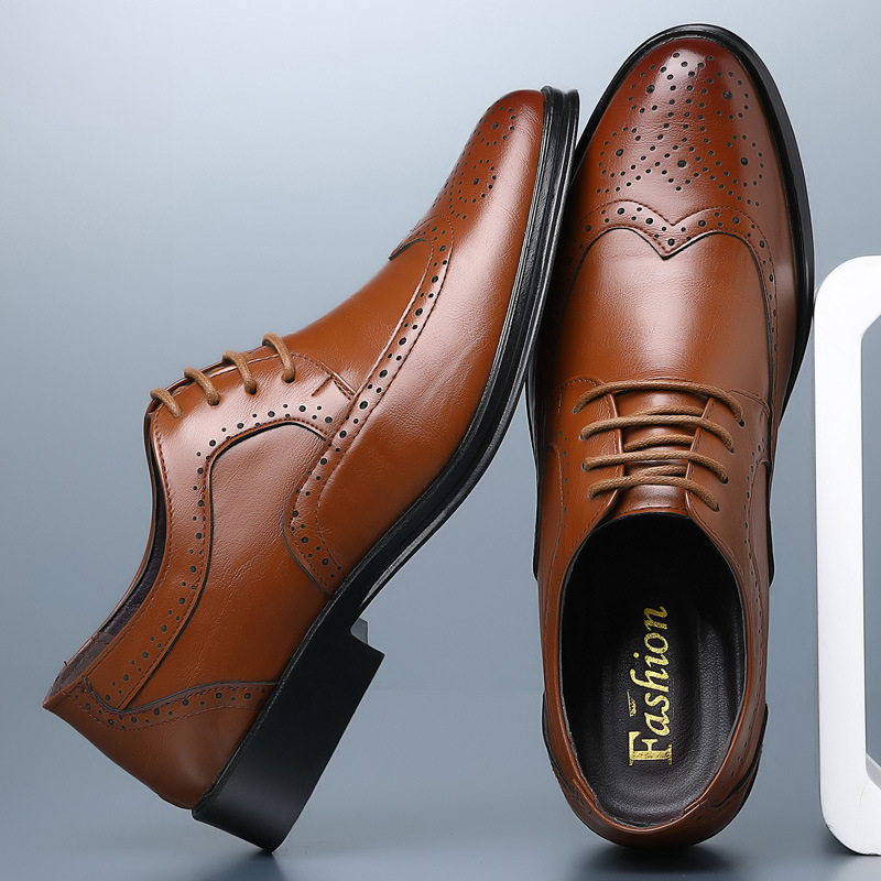 Handcrafted Mens Oxford Shoes  - مراجعة Oxford Brogue Leather وسعره