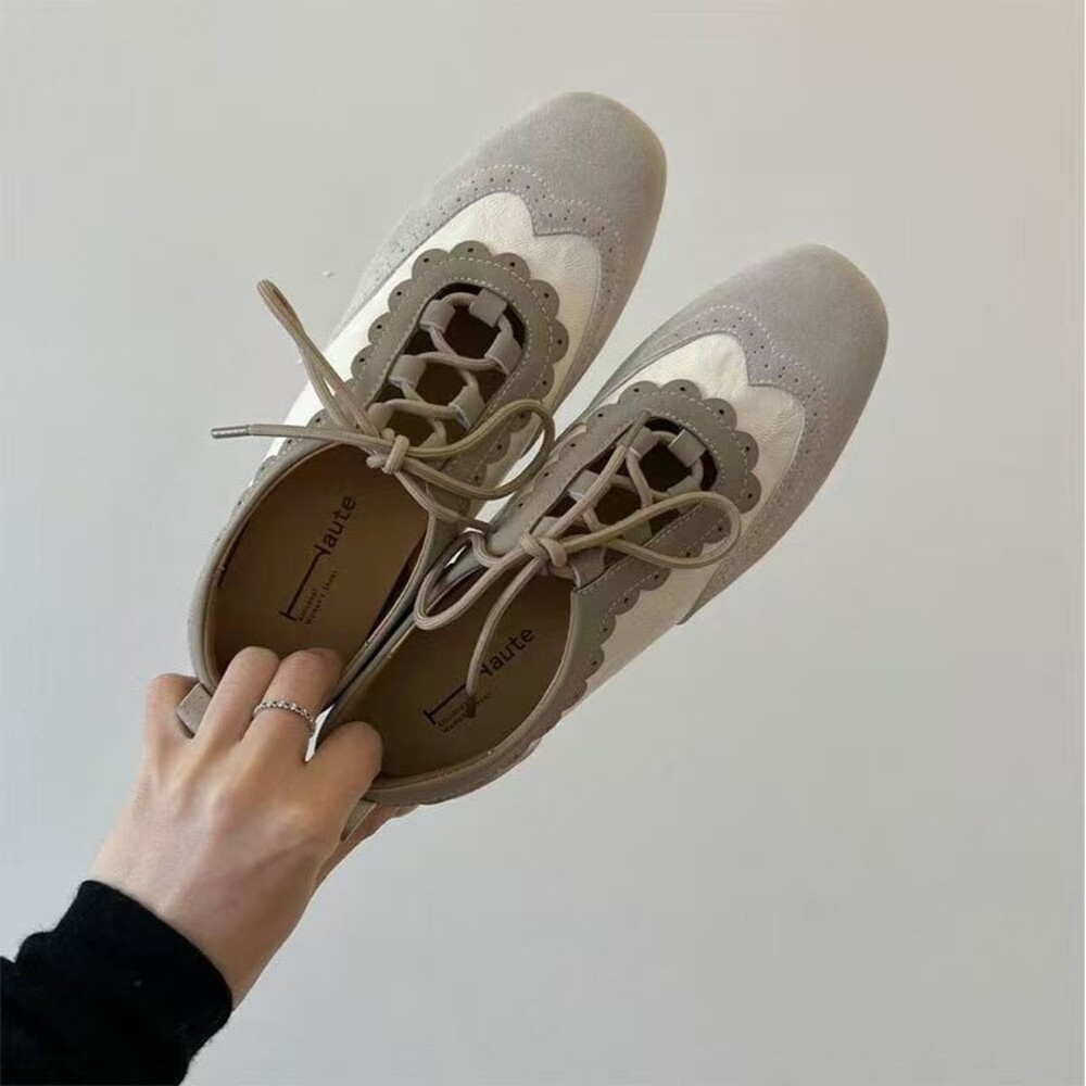 Women's Retro Scalloped Brogue - مراجعة Oxford Brogue Leather وسعره