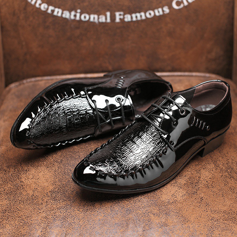 Men's  Dress Leather Shoes Lac - مراجعة Oxford Brogue Leather وسعره