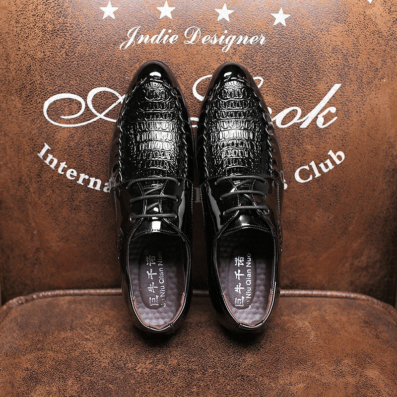 Men's  Dress Leather Shoes Lac - مراجعة Oxford Brogue Leather وسعره