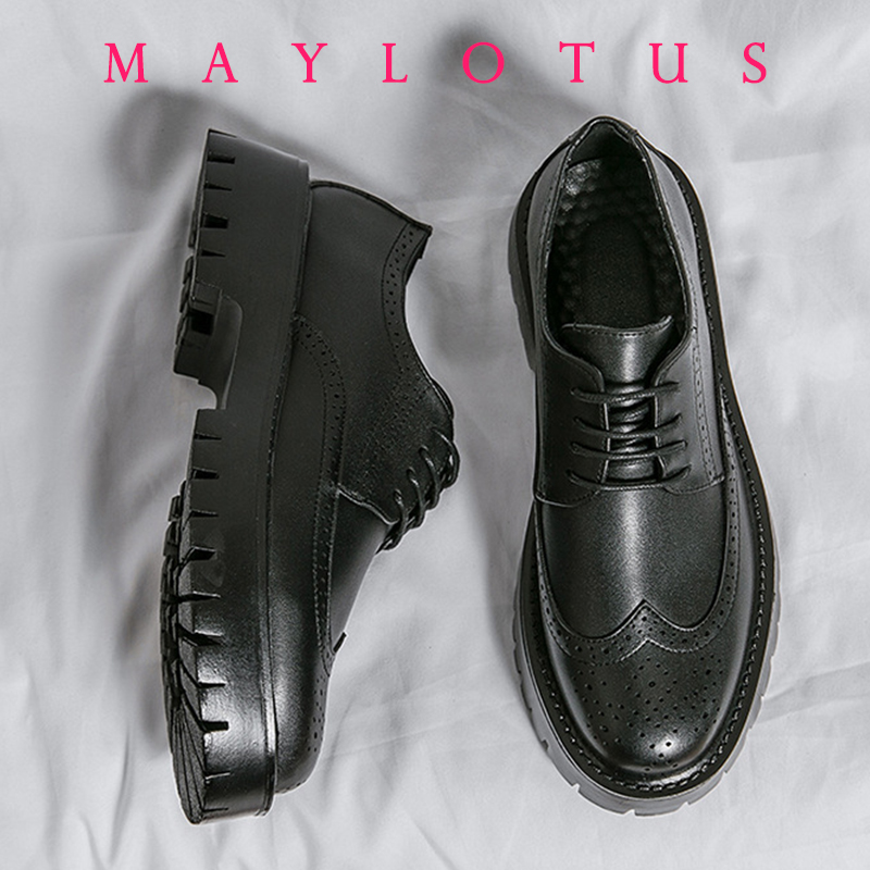 Men Brogue 5/8/10CM Platform H - مراجعة Oxford Brogue Leather وسعره