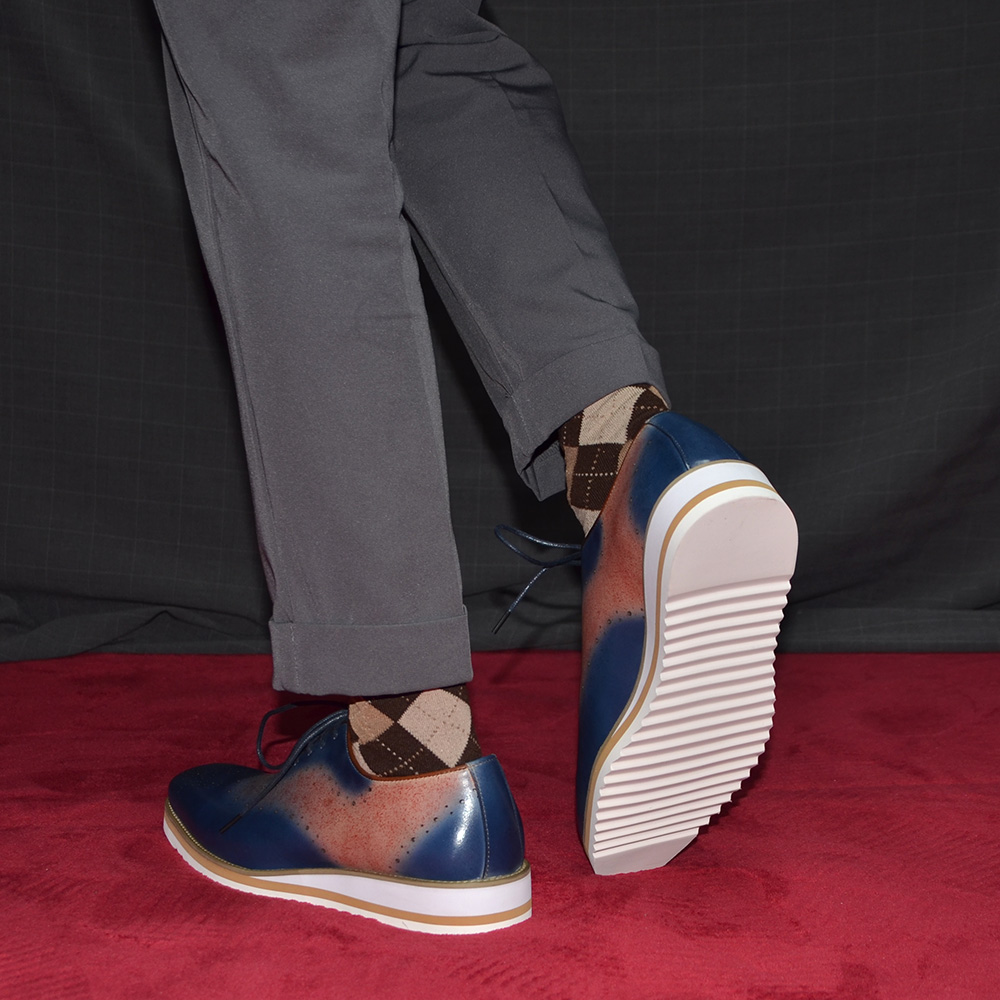 Luxury Plain Toe Duotone Color - مراجعة Oxford Brogue Leather وسعره