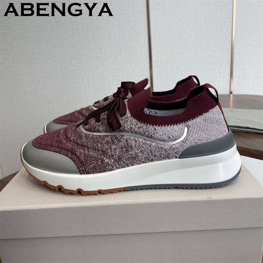 Men New Multicolour Knitted lo - مراجعة Men Shoes Trainers وسعره